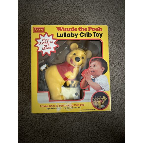 Other - 1982 Sears Winnie The Pooh Lullaby Crib Toy Musical Wind Up